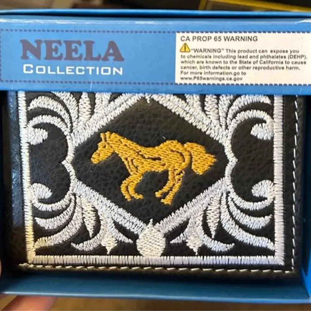 Brand New Neela & Tems Collections Leather / Embroidered Western Wallets
